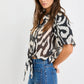 Exemption Black Zebra Shirt