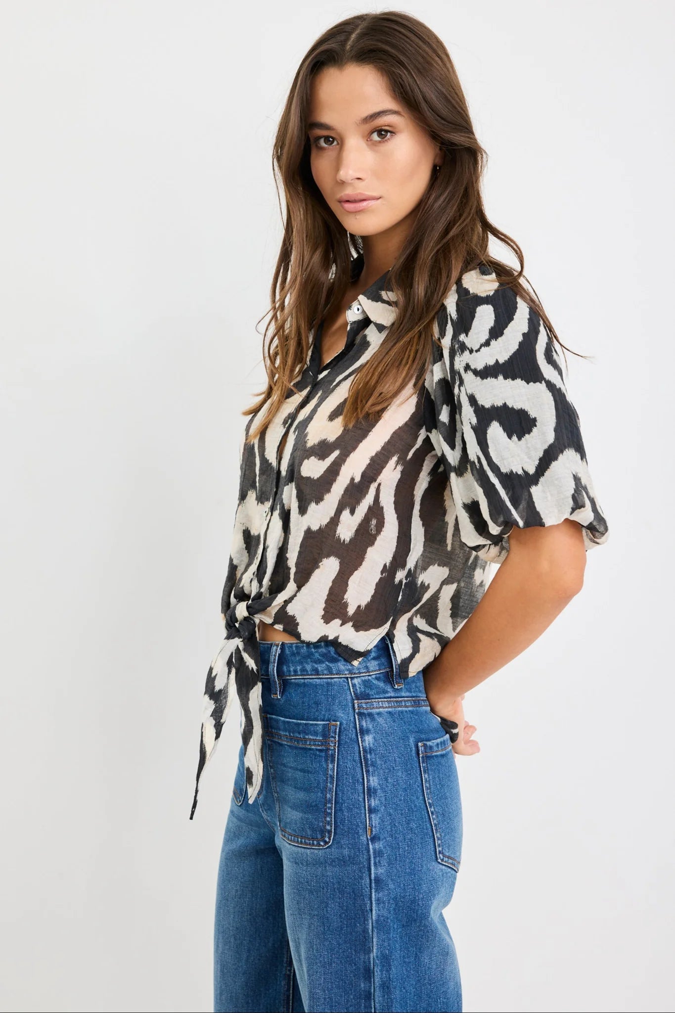 Exemption Black Zebra Shirt