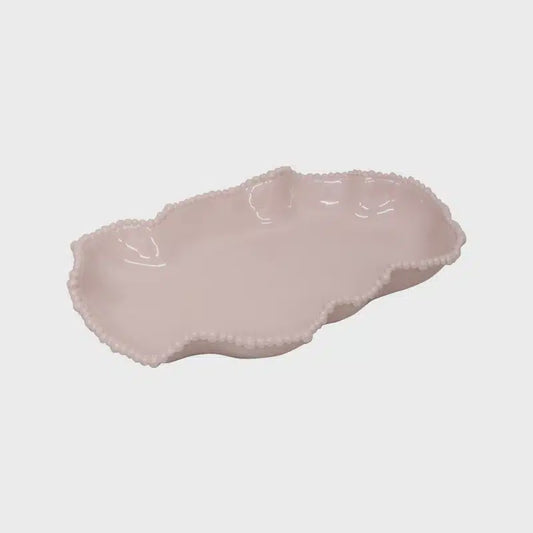 Melamine Pearl Serving Dish - French Pink
