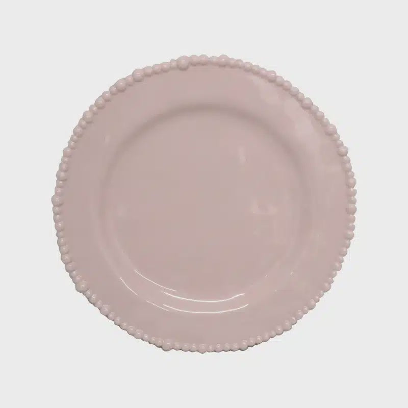 Melamine Pearl Dinner Plate - French Pink