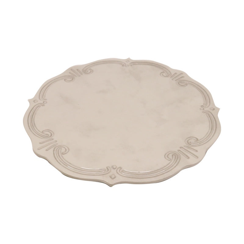 Melamine French Grey Dinner Plate