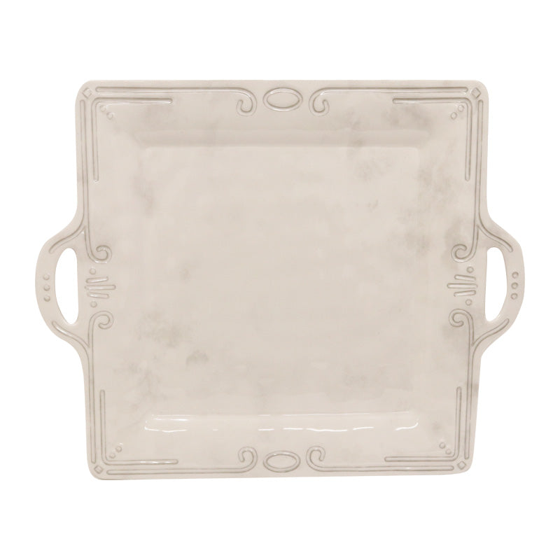 Melamine French Grey Square Platter