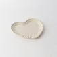 Melamine Pearl Heart Plate 20cm