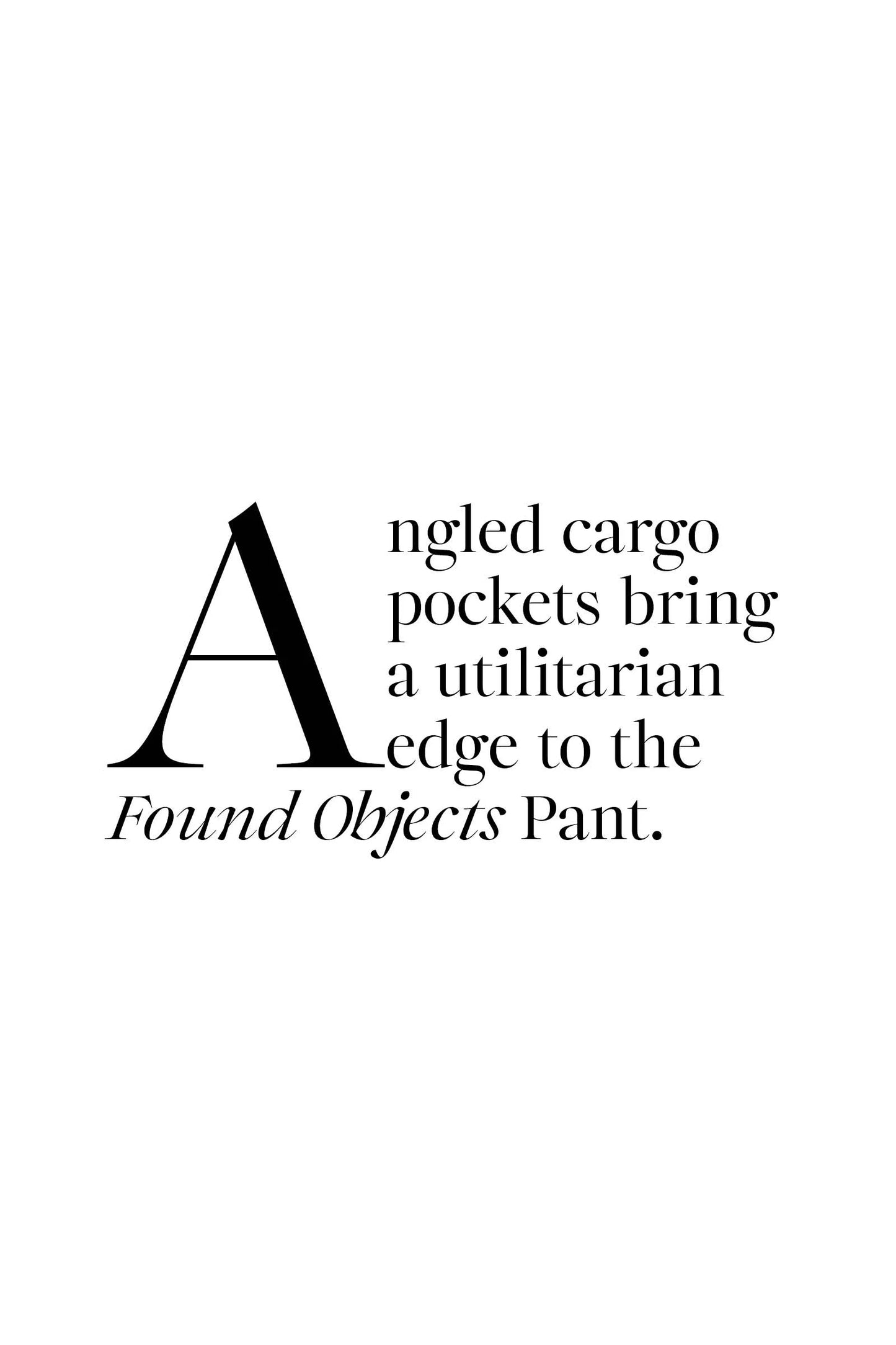 FOUND OBJECTS PANTS - KHAKI