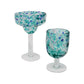 Glass Multi Colour Champagne Glass