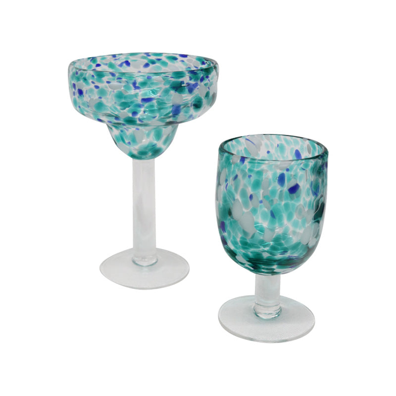 Glass Multi Colour Champagne Glass