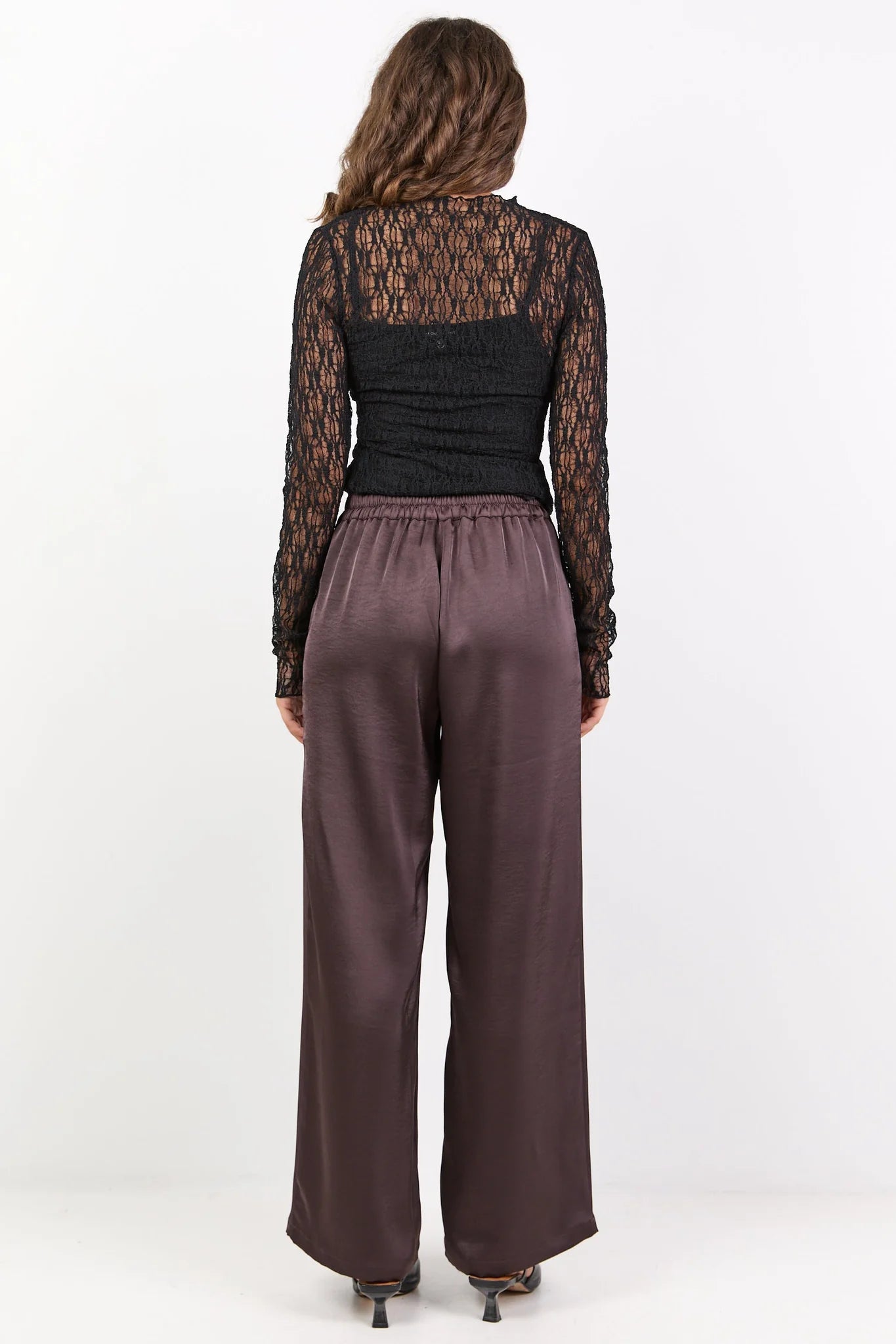 Grandeur Satin Wide Leg Pants