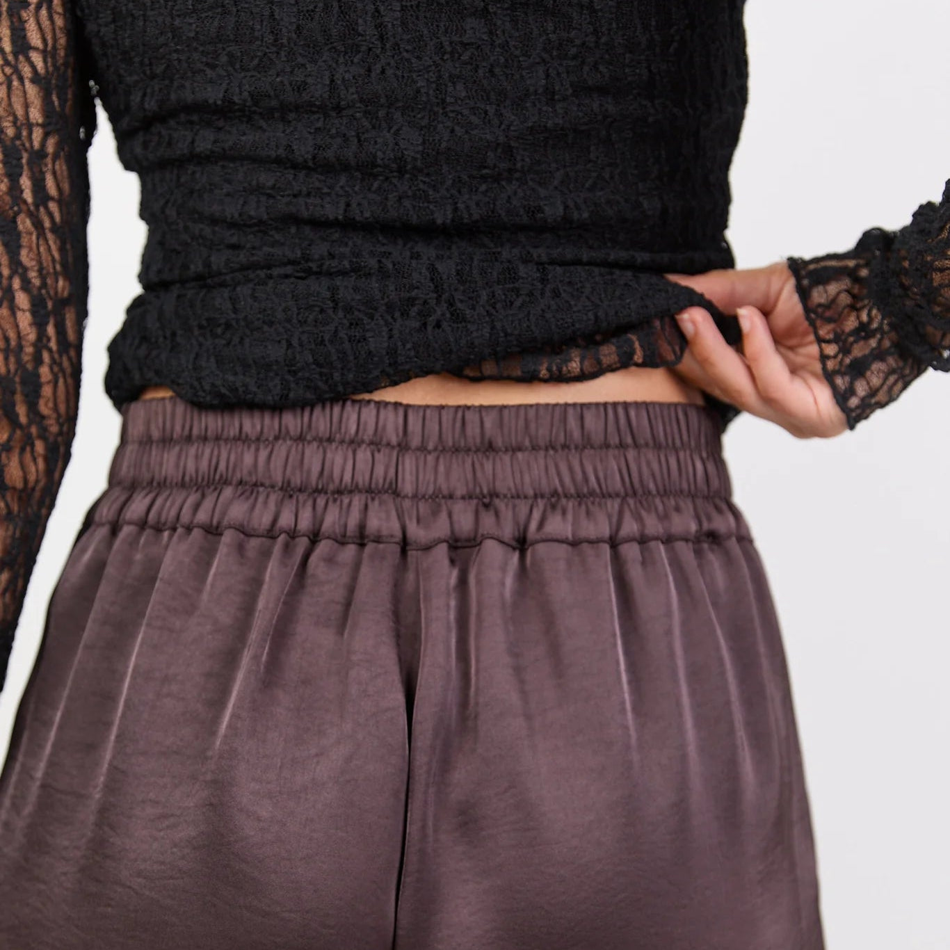 Grandeur Satin Wide Leg Pants