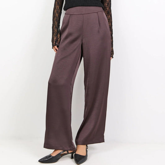 Grandeur Satin Wide Leg Pants