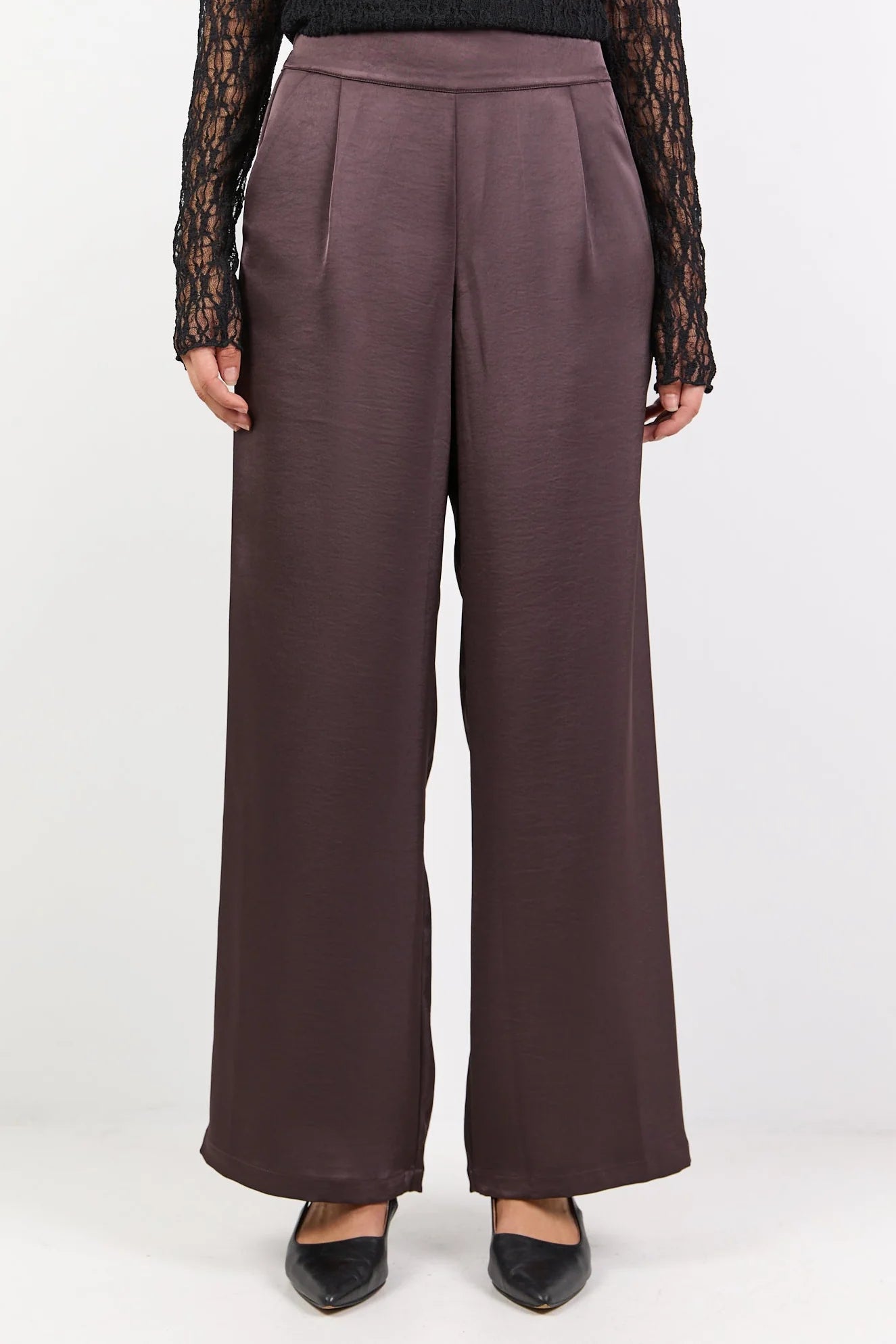 Grandeur Satin Wide Leg Pants