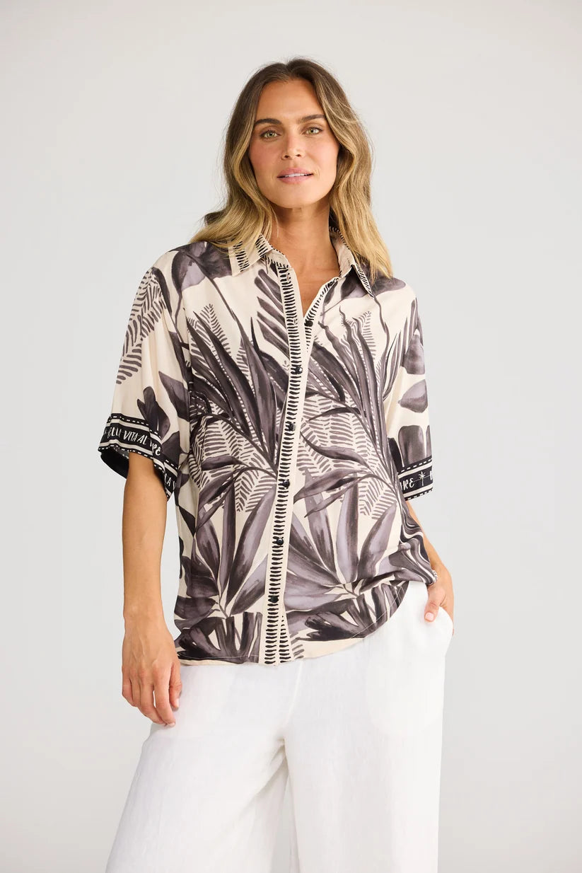 Playa Shirt - Sunset Palm