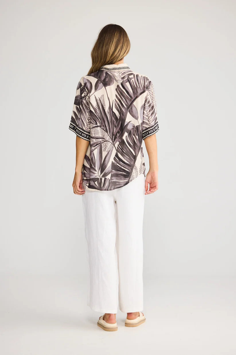 Playa Shirt - Sunset Palm