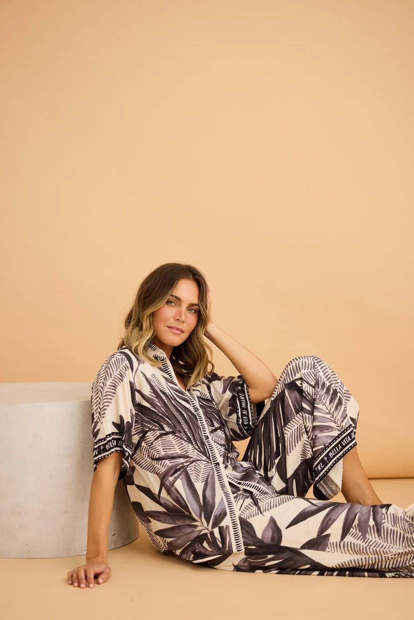 Playa Shirt - Sunset Palm