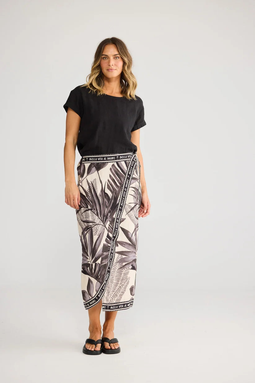 Ocean Sarong Skirt - Sunset Palm