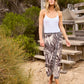 Ocean Sarong Skirt - Sunset Palm
