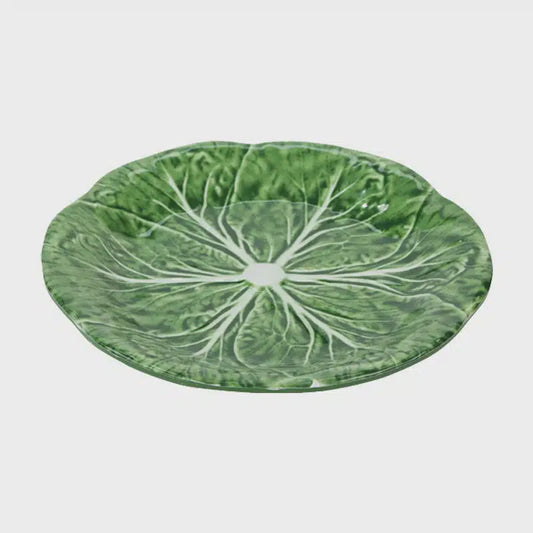 Melamine Cabbage Dinner Plate - Green