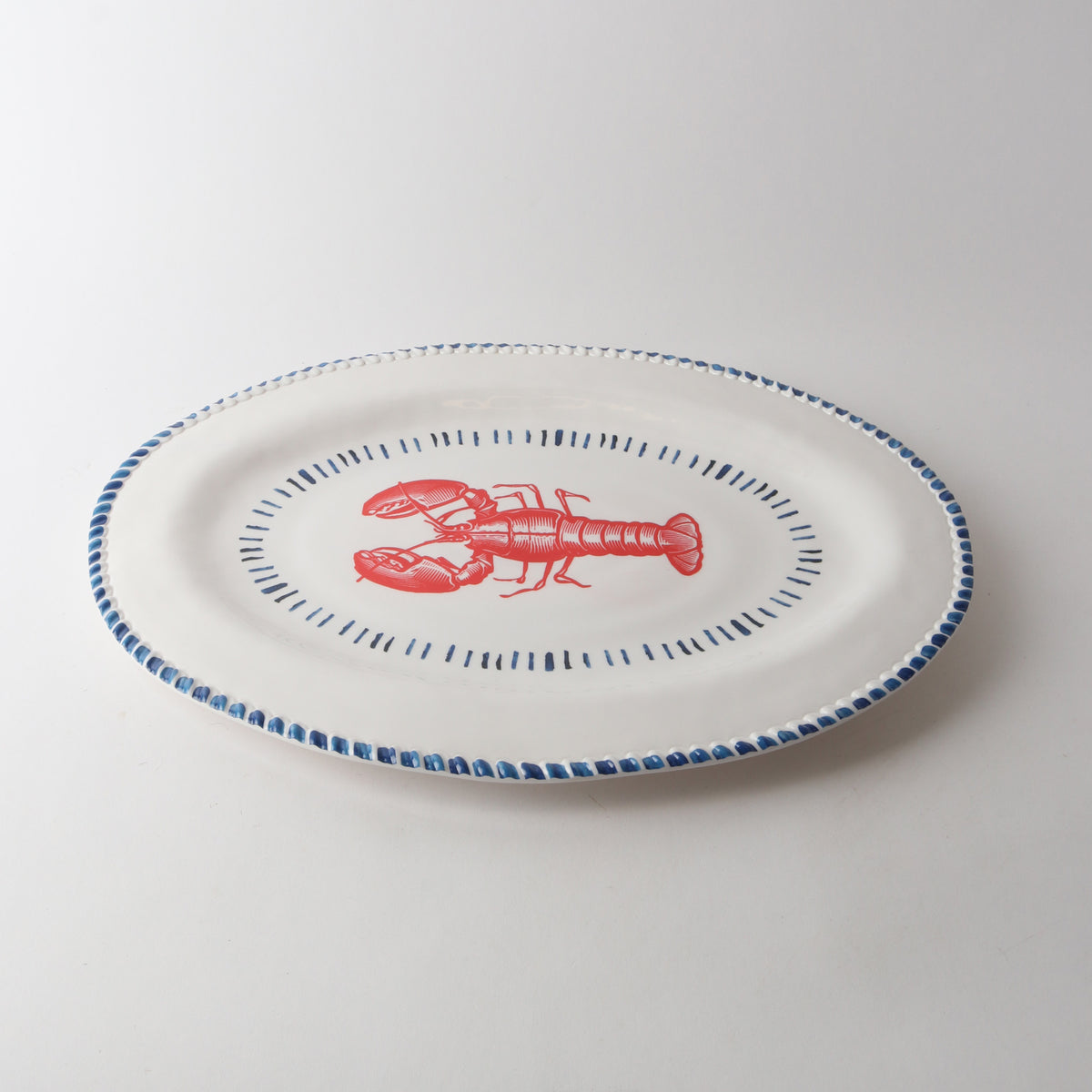Melamine Nautical Oval Platter 48cm