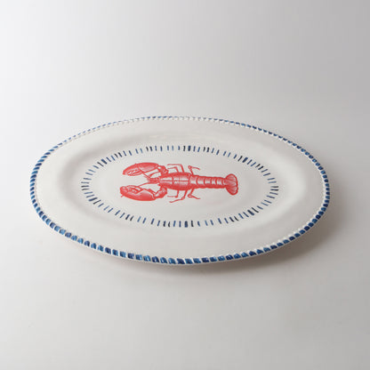 Melamine Nautical Oval Platter 48cm