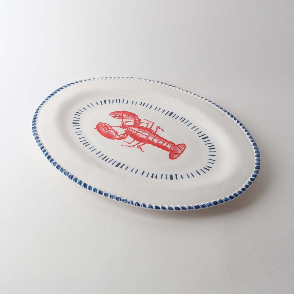 Melamine Nautical Oval Platter 48cm