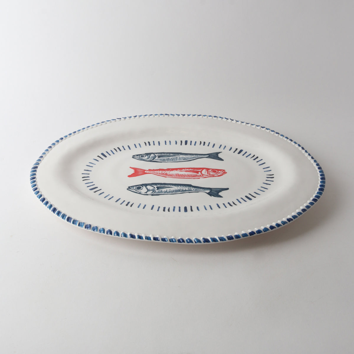 Melamine Nautical Oval Platter 48cm
