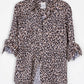 The Boyfriend Linen Shirt Leopard Print