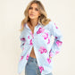 The Boyfriend Linen Shirt - Floral Fling