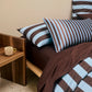 Silk Pillowcase - Ice Chocolate Stripes