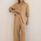 The Boyfriend Linen Shirt - Tan