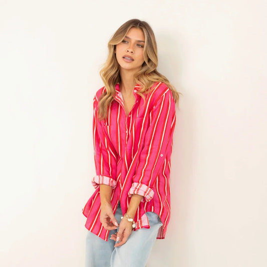 The Boyfriend Linen Shirt - MAKING ME BLUSH