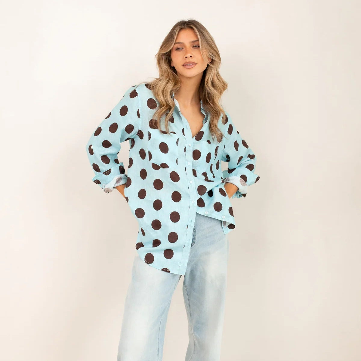 The Boyfriend Linen Shirt - SUMMER BRUNCH