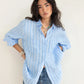 The Boyfriend Linen Shirt - AMALFI STRIPE