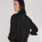 The Boyfriend Linen Shirt - Black Palm