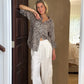 The Boyfriend Linen Shirt Leopard Print