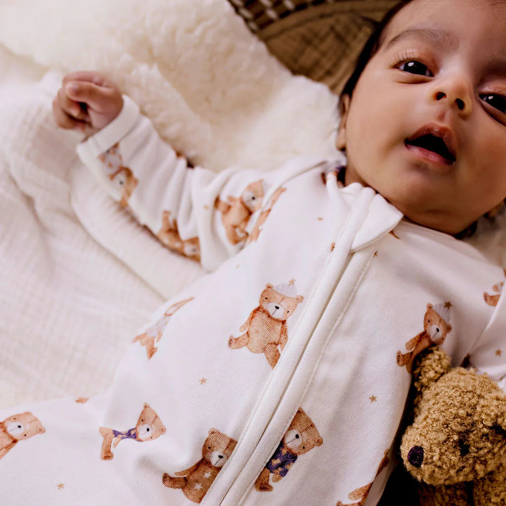 Bamboo Zipsuit Mr Ted