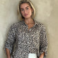 The Boyfriend Linen Shirt - Leopard