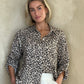 The Boyfriend Linen Shirt Leopard Print