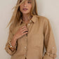 The Boyfriend Linen Shirt - Tan
