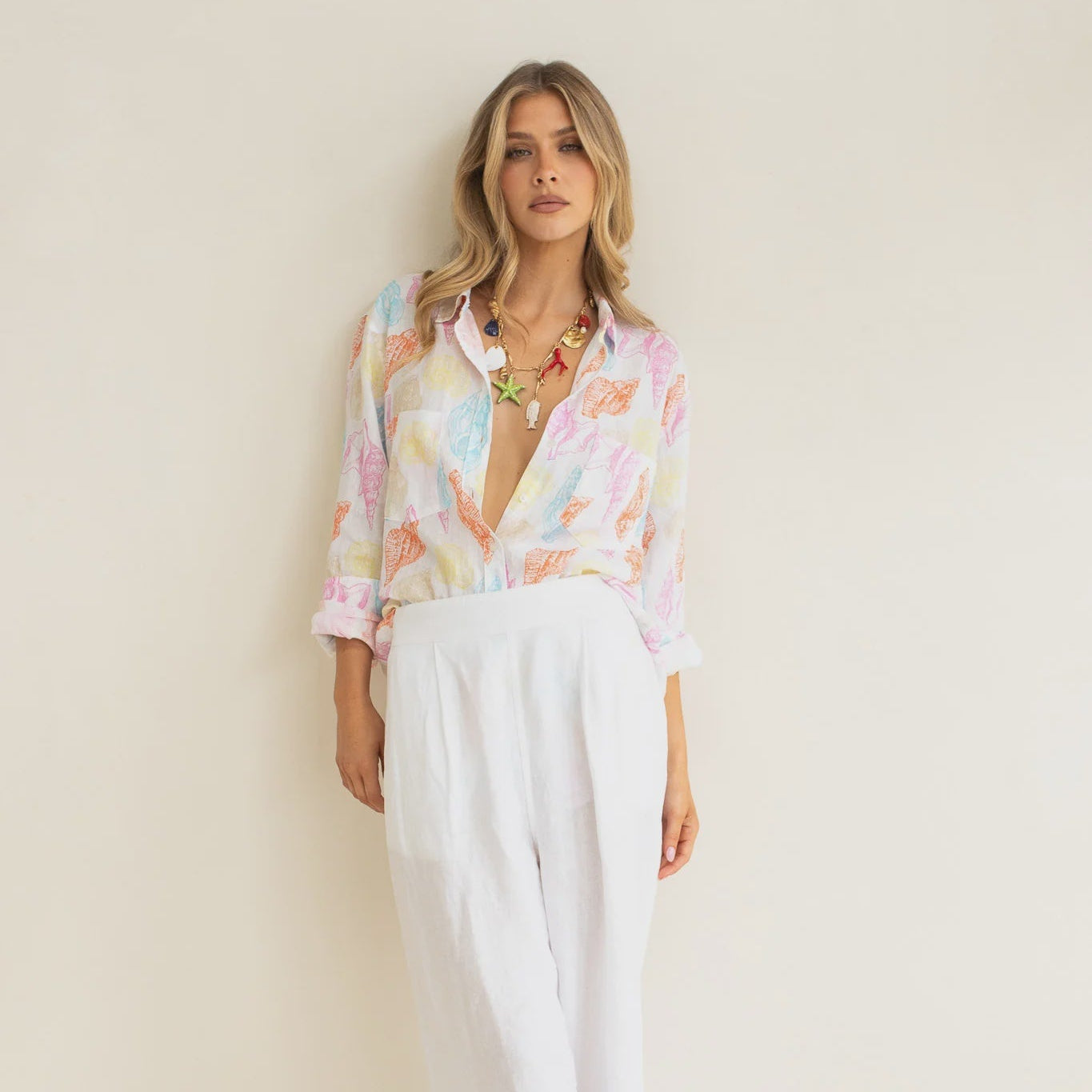 The Boyfriend Linen Shirt - Shore Thing