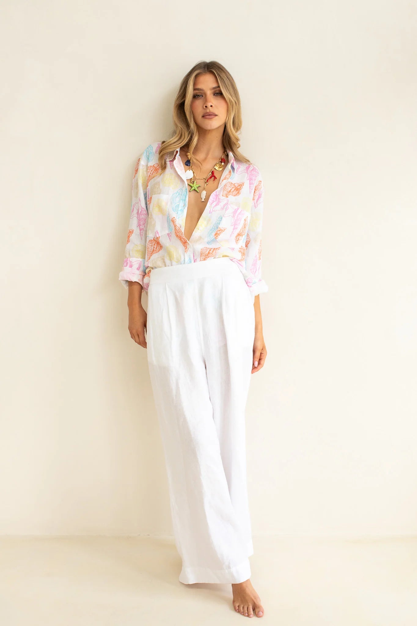 The Boyfriend Linen Shirt - Shore Thing