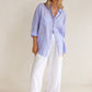 The Boyfriend Linen Shirt - Soft Mauve