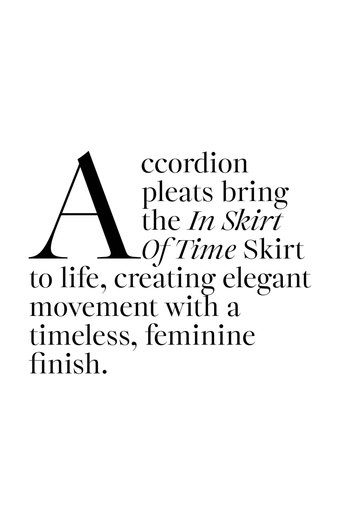 IN SKIRT OF TIME SKIRT
