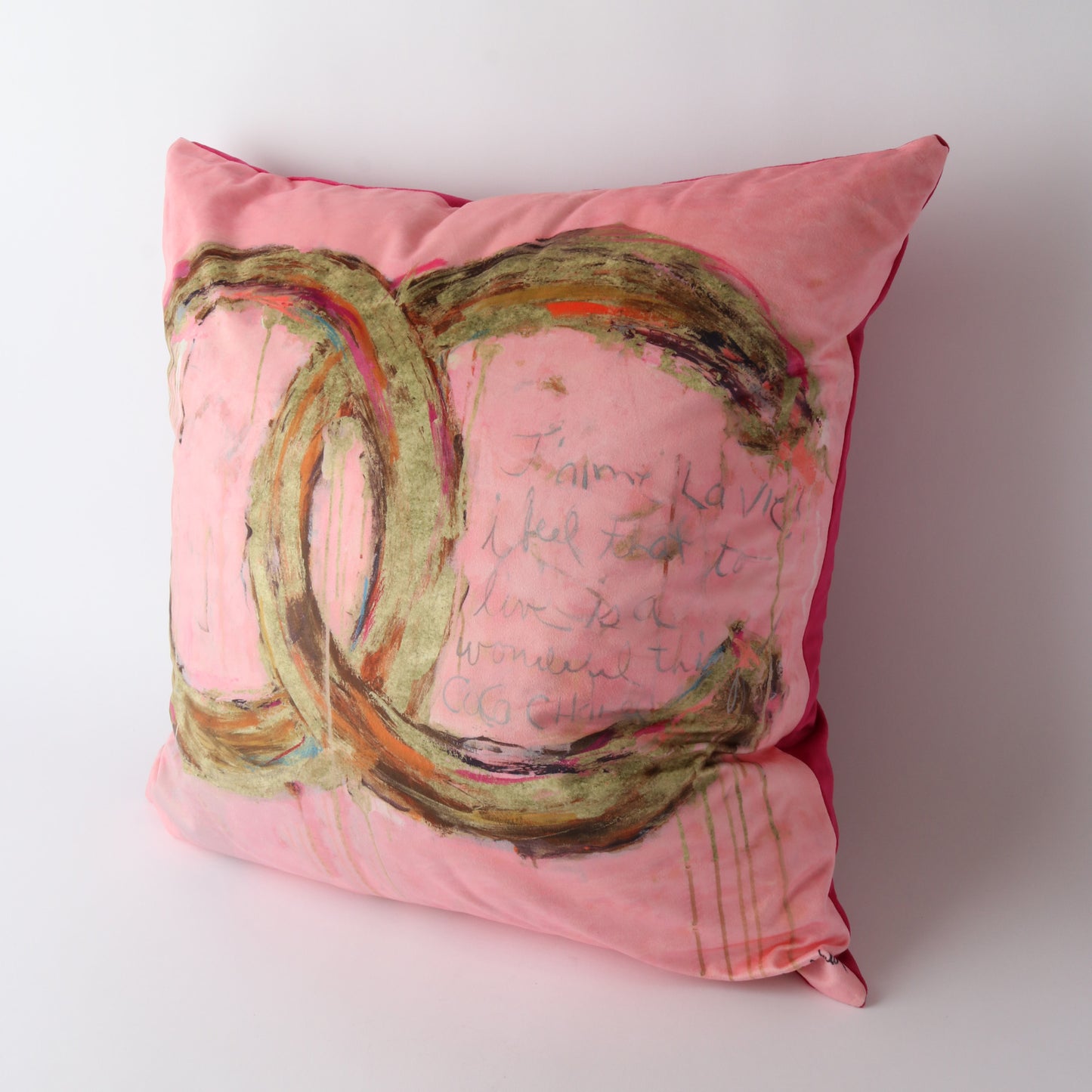 Art Cushion Velvet Gold Coco