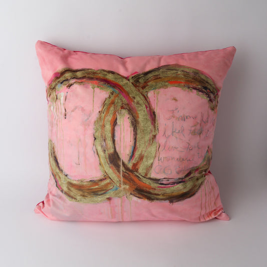 Art Cushion Velvet Gold Coco