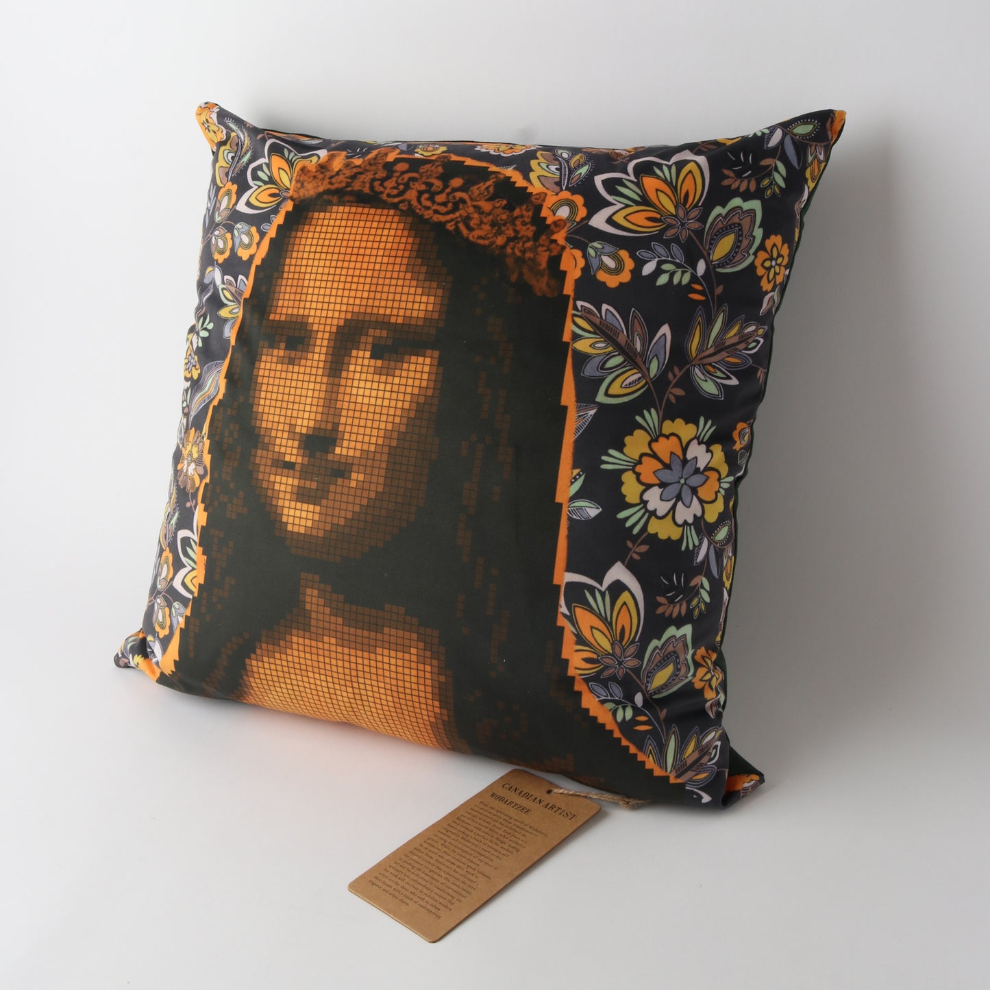 Art Cushion Velvet Mona Lisa