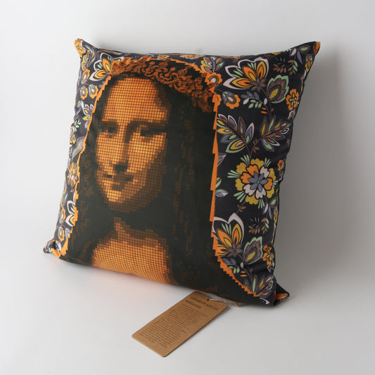 Art Cushion Velvet Mona Lisa