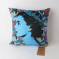 Art Cushion Velvet Queen Blue
