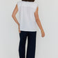 Roman Blouse - White/Navy