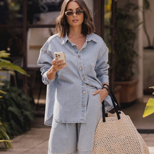 Harvey Shorts Light Blue Demin