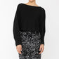 Sequin Skirt Black