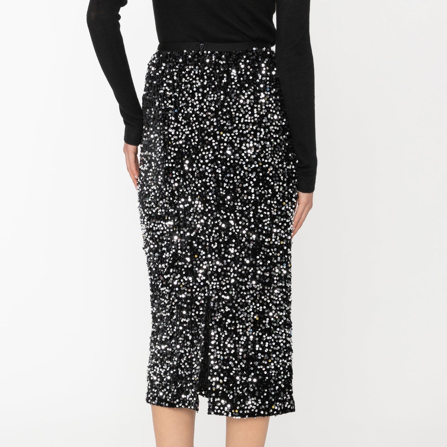 Sequin Skirt Black